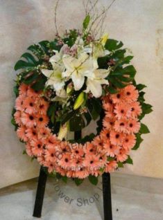 Mixed Floral Wreath - CODE 9146